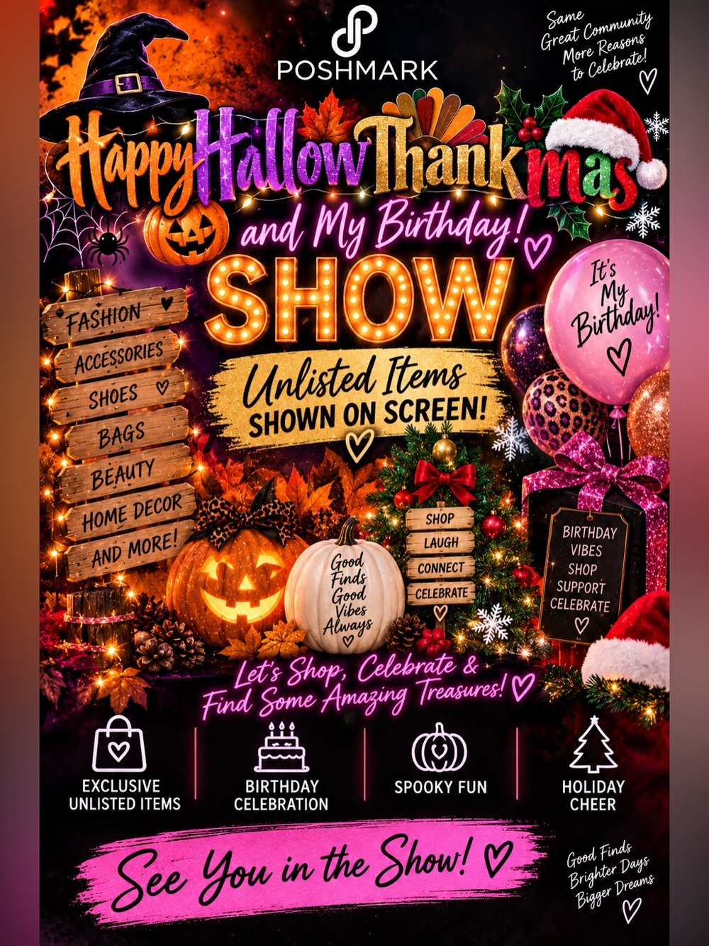 Live show unlisted items “as is” no returns or cancellations
